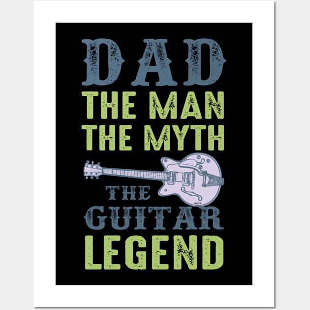 Dad the man the myth Wall Art by creative